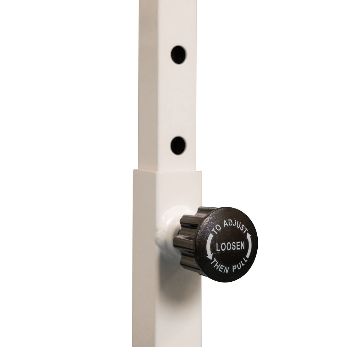 Distributor label close-up, white 110 cm barre