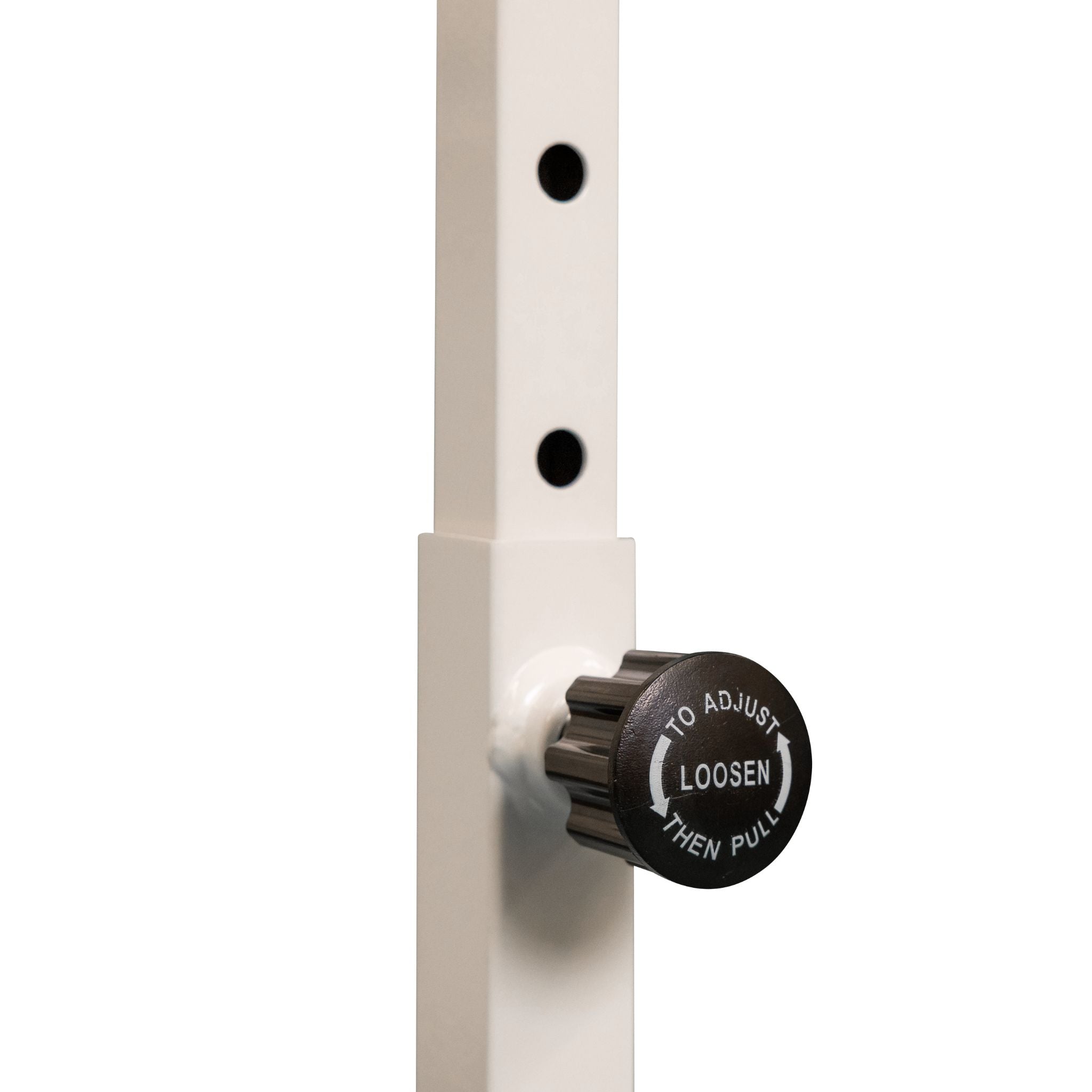 Distributor label close-up, white 110 cm barre