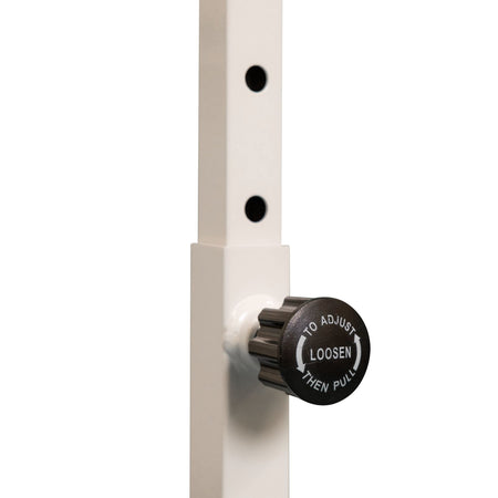 Distributor label close-up, white 110 cm barre