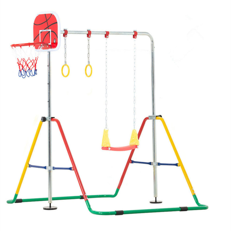 Mini folding junior gymnastics bar and activity station – product display