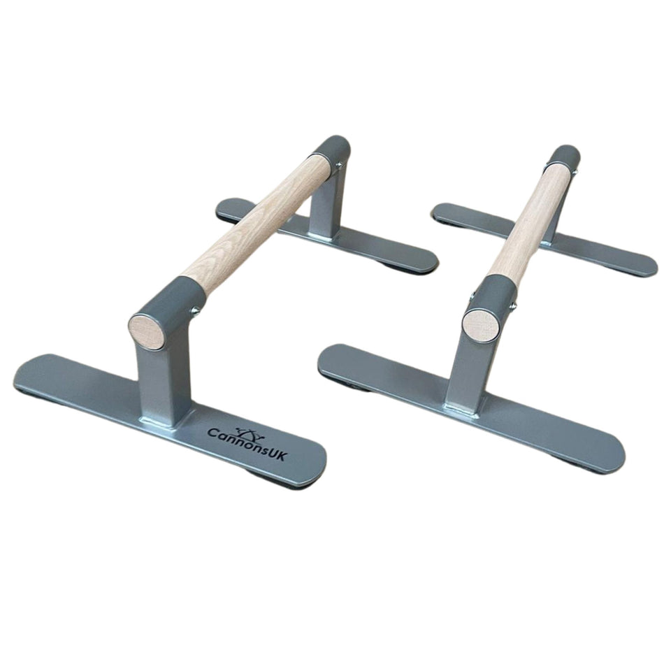 Anti-slip parallette bars – front view setup