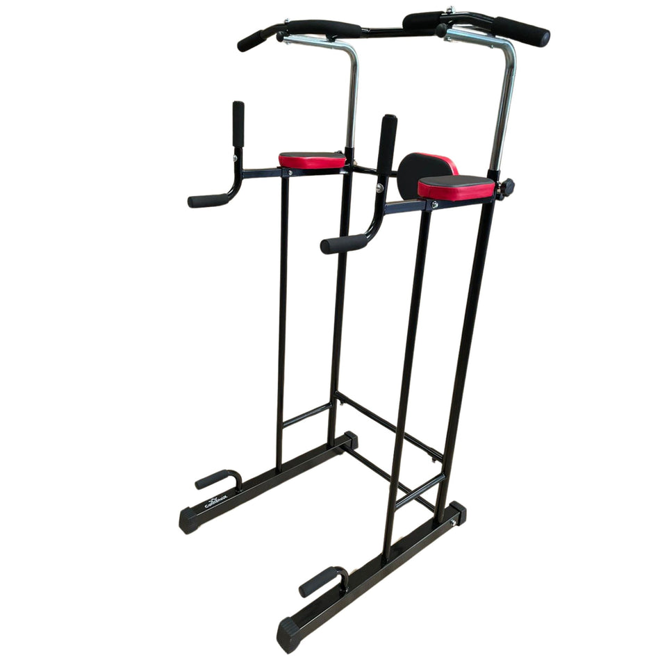 Height adjustment mechanism on pull-up bar – close-up