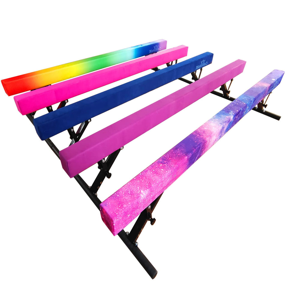 Solid 8ft Gymnastics Beam with folding adjustable legs Cannons UK