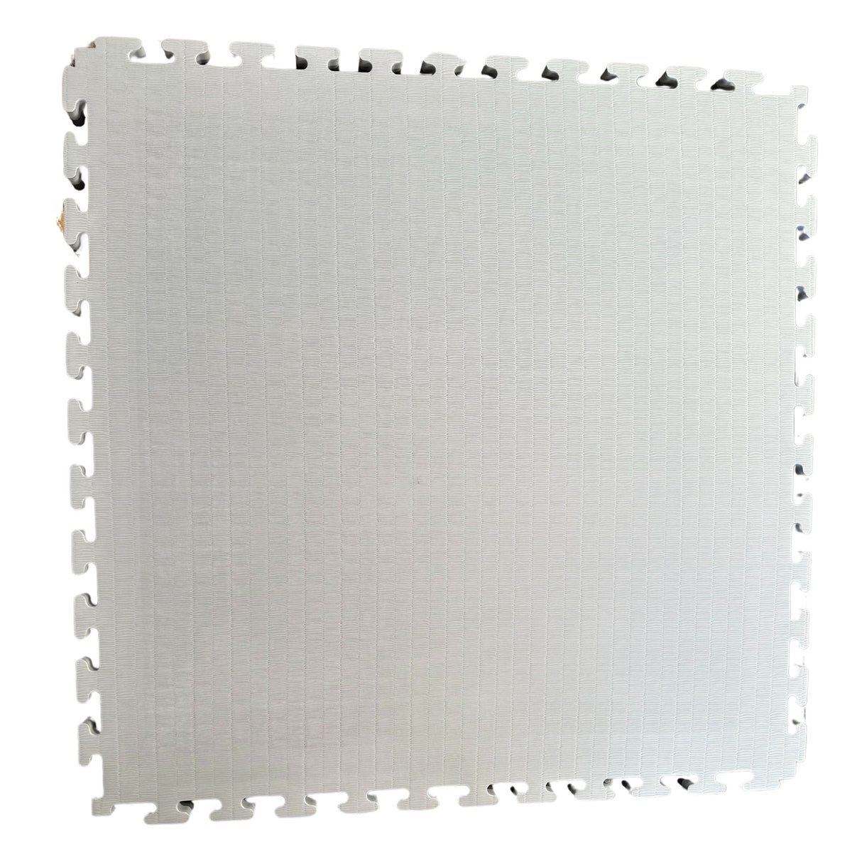 Front view of premium grey and black 40 mm tatami MMA jigsaw mats

