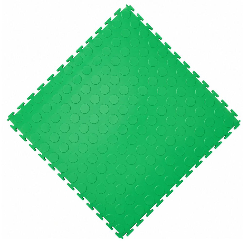 UltraLock™ Solid PVC Coin Garage Tile 6mm | Heavy Duty Interlocking Garage Flooring