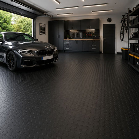UltraLock black PVC garage floor