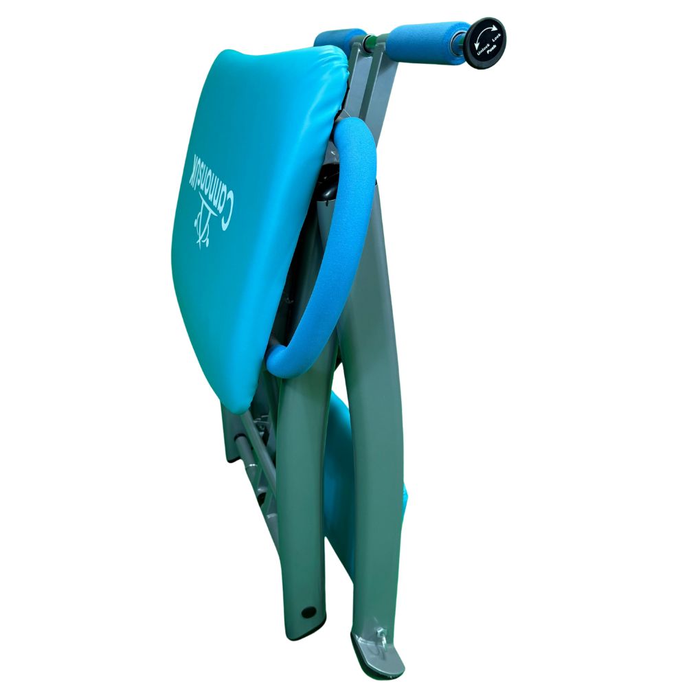 Professional blue Pilates chair for fitness studios and personal training