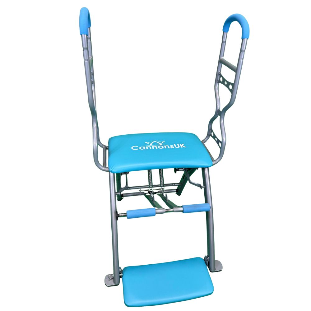 Blue Pilates chair for home gyms and professional Pilates training