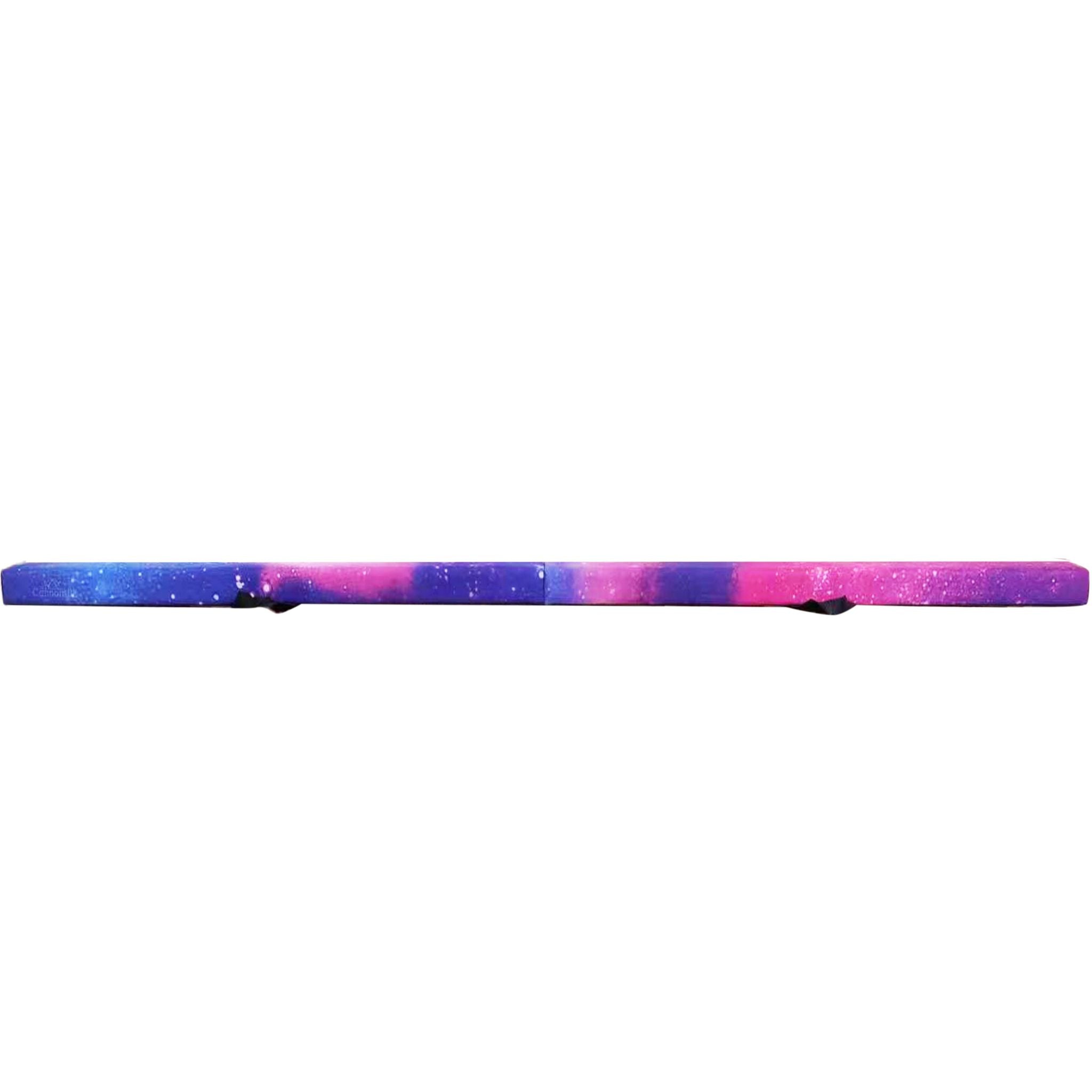Cosmic Cannons UK 210cm folding gymnastics beam, folded for compact storage and travel.