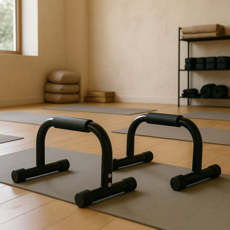 Pair of dip bars for bodyweight training and core exercises – Cannons UK.