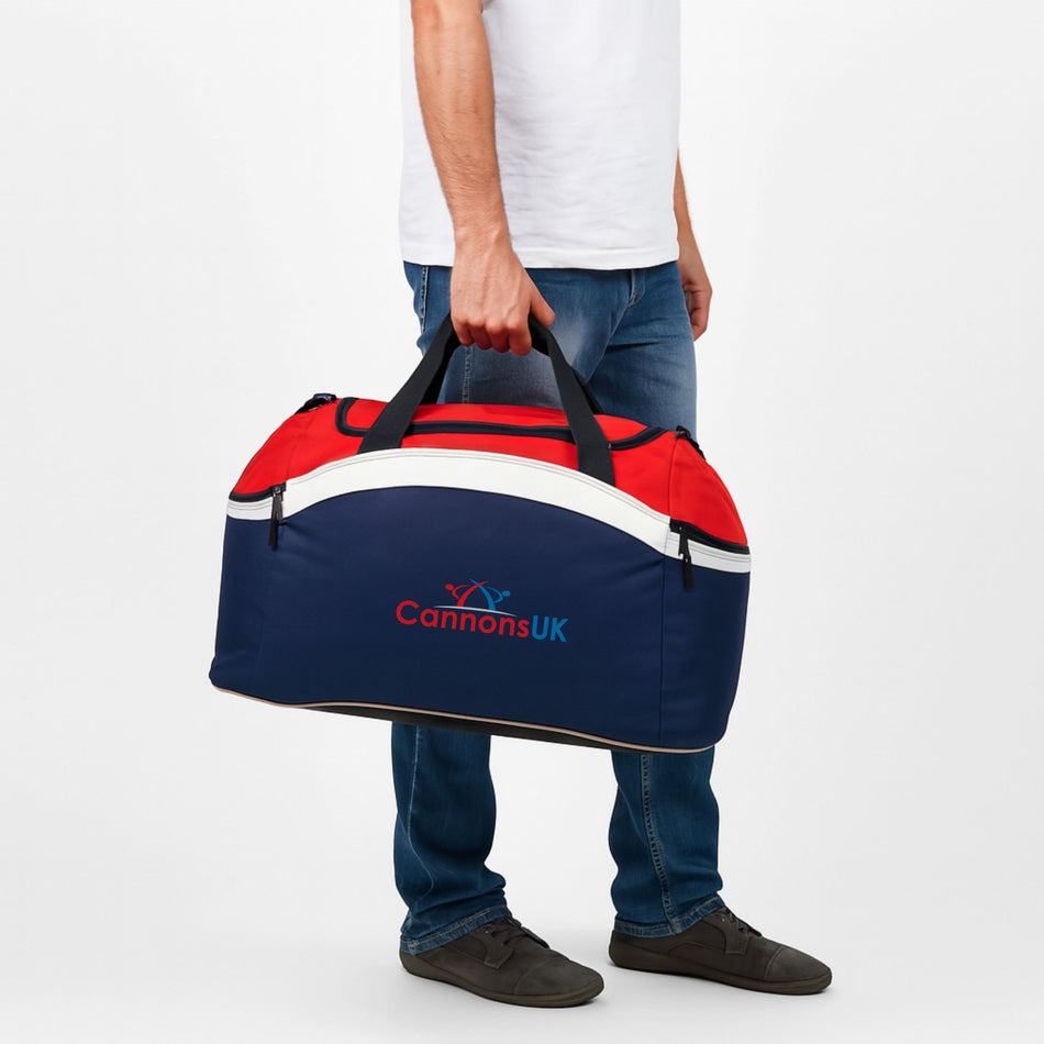 Cannons UK holdall sports bag for gym, travel and fitness gear – durable and spacious