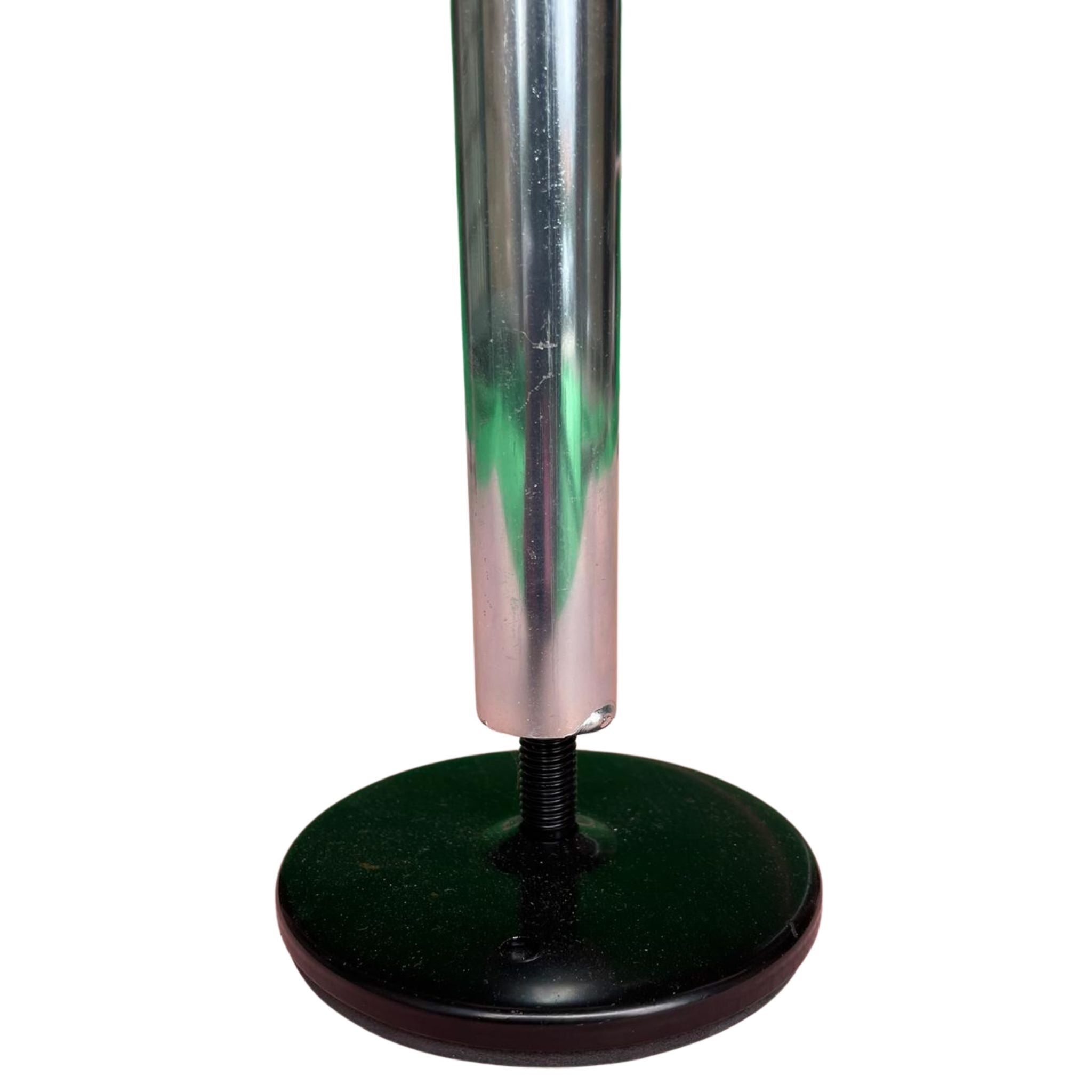 Close-up of the Cannons UK gymnastics bar rubber foot base. Displays anti-slip grip and floor protection for safe indoor gymnastics practice.