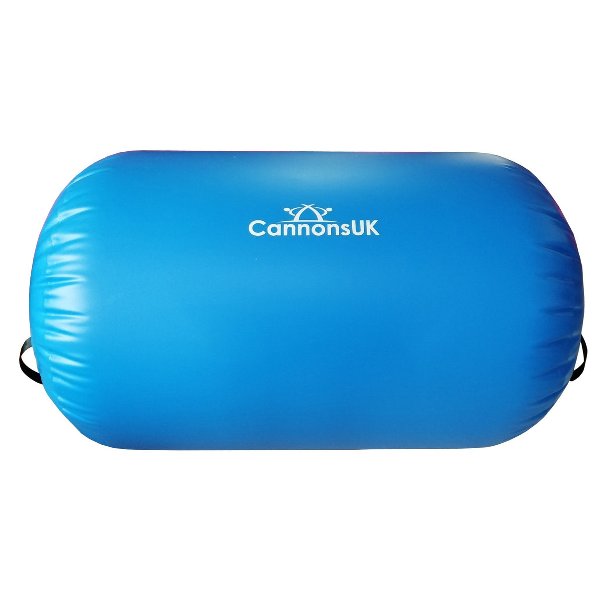 Air Roll blue — single horizontal alternate angle showing rail seam position, logo patch and handle/valve alignment