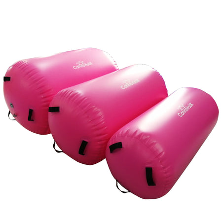 Air Rolls pink — two units stacked; end-caps and valve positions visible.