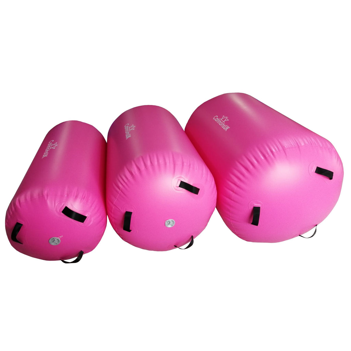 Air Rolls pink — three-piece set grouped for progressive drills.