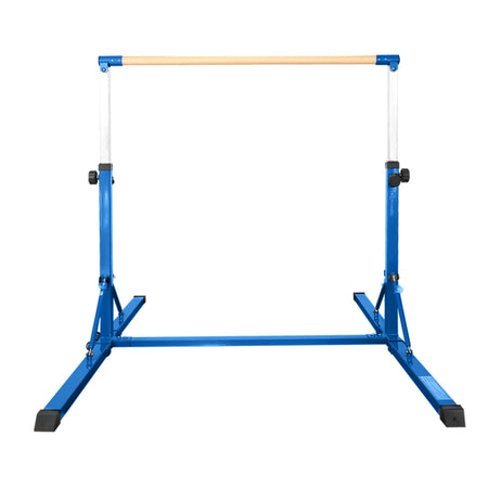 Blue compact front studio view — suitable for bedroom setups and daily conditioning