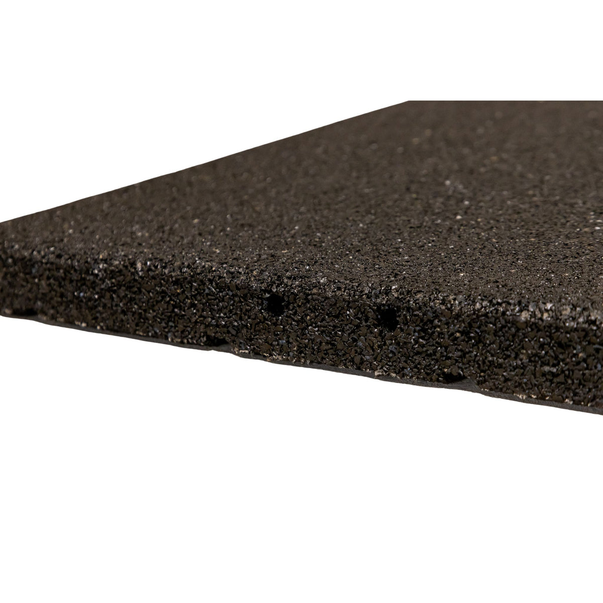 Black tile — underside grid/base pattern close-up for stability and drainage.