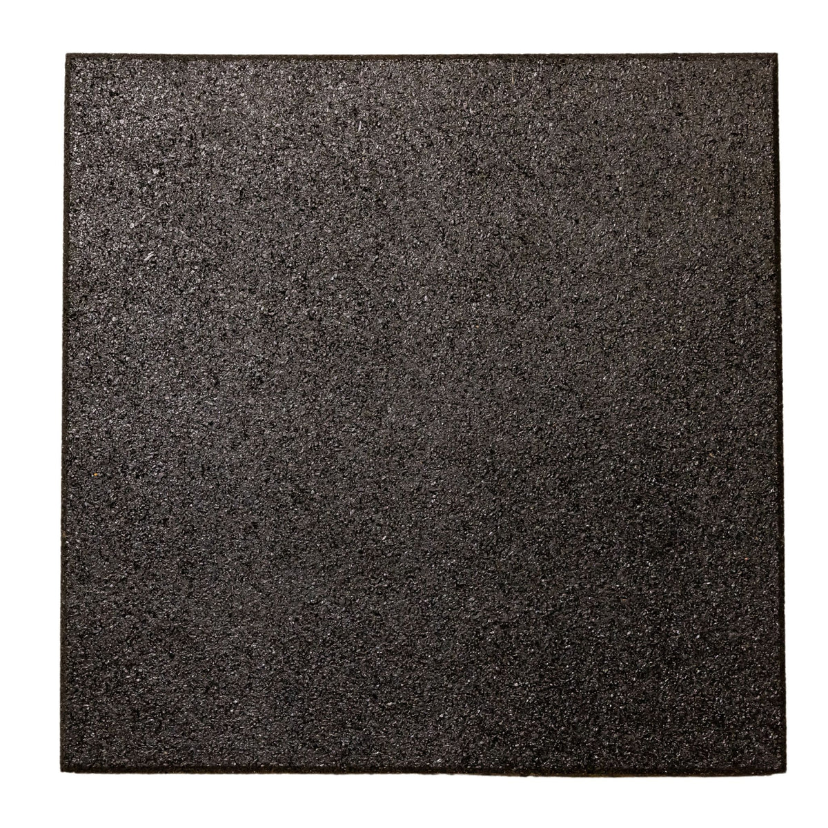 Black tile — studio edge shot showing dense rubber compound.