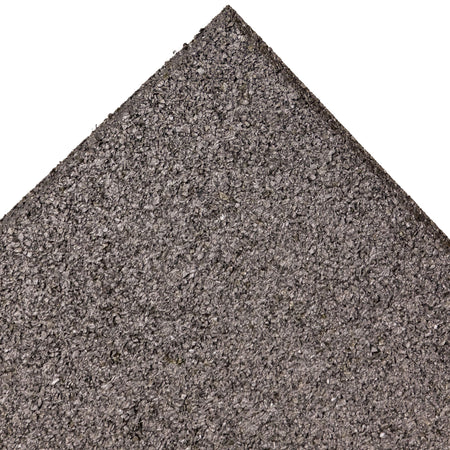 Grey tile — corner close-up of surface grain and radius.