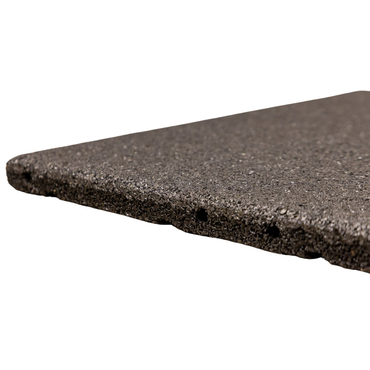 Grey tile — edge profile illustrating thickness and straight sides.