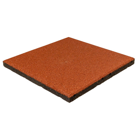 Red tile — studio square/angled view; sharp edges for checker patterns.