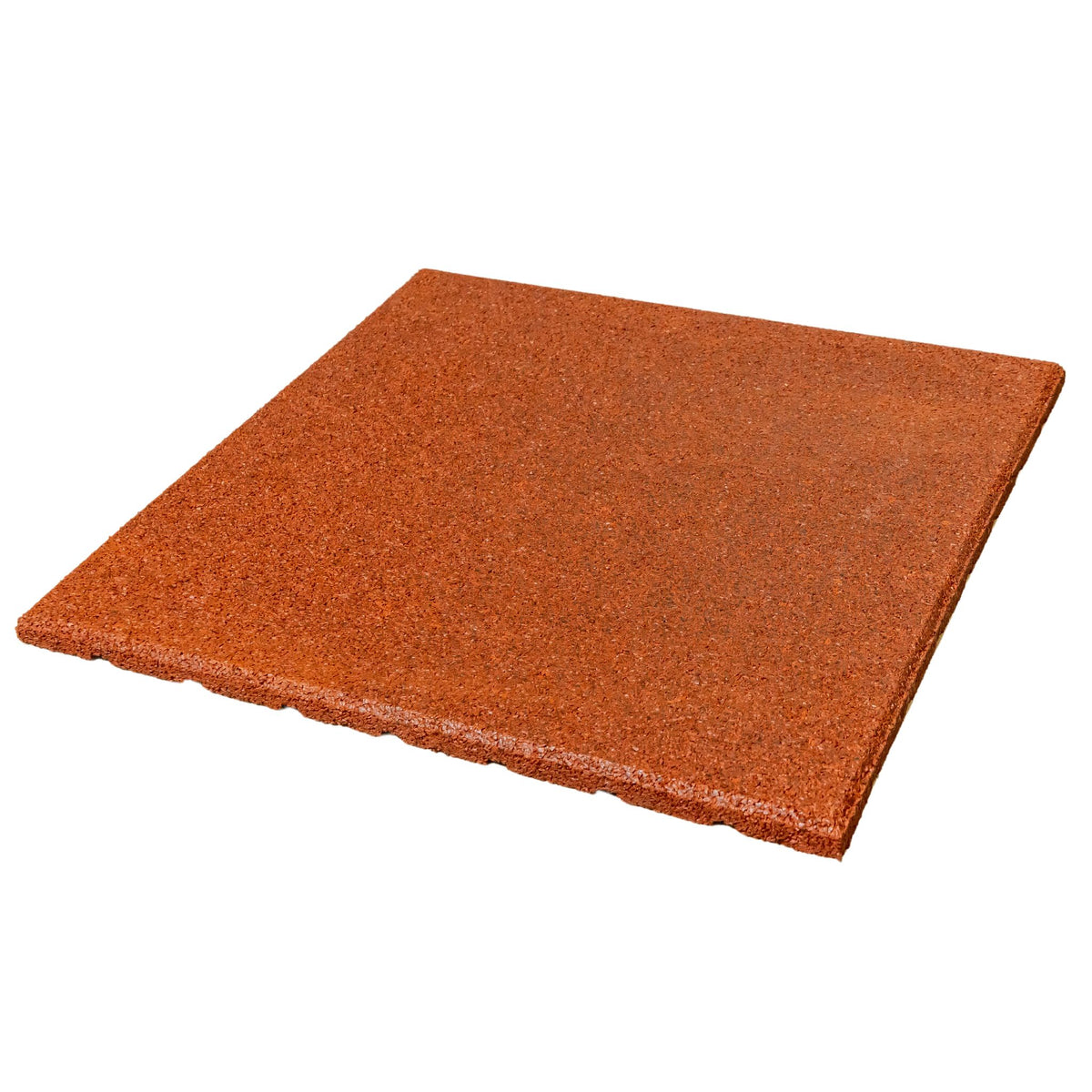 Full red tile top view 50×50×20 mm — bright colour for playground zoning