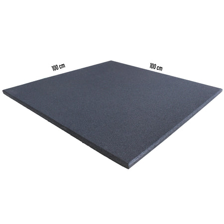 Flatline PRO Solid Grey Gym Tile – Top View (20mm, 1m x 1m)