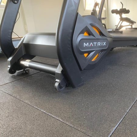 Flatline Pro Black Rubber Gym Flooring 1m x 1m x 20mm from Cannons UK, from just £24.49 m2 - Cannons UK