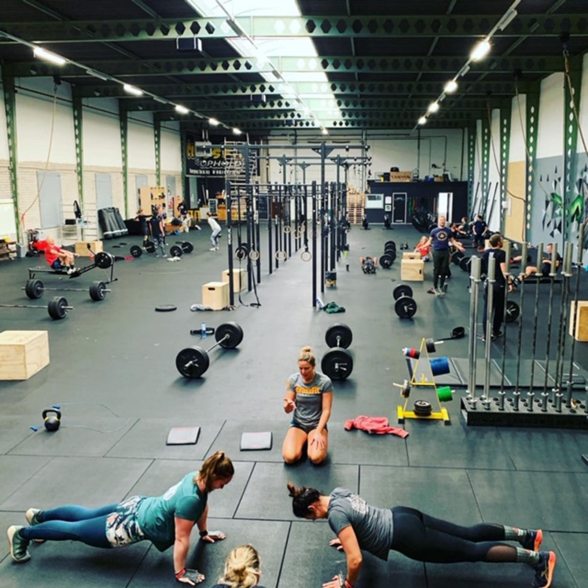 Flatline Pro Black Rubber Gym Flooring 1m x 1m x 20mm from Cannons UK, from just £24.49 m2 - Cannons UK
