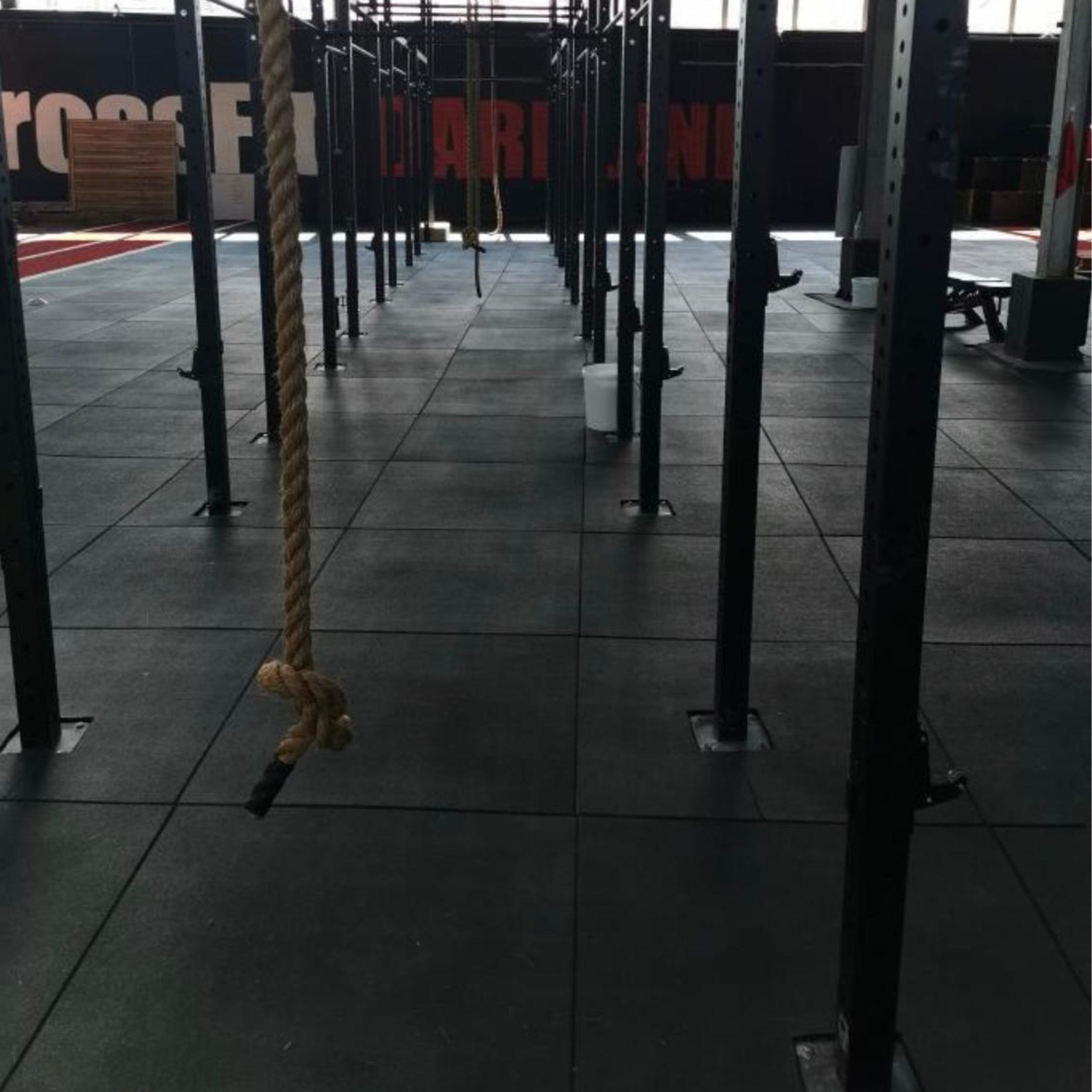 Flatline Pro Black Rubber Gym Flooring 1m x 1m x 20mm from Cannons UK, from just £24.49 m2 - Cannons UK