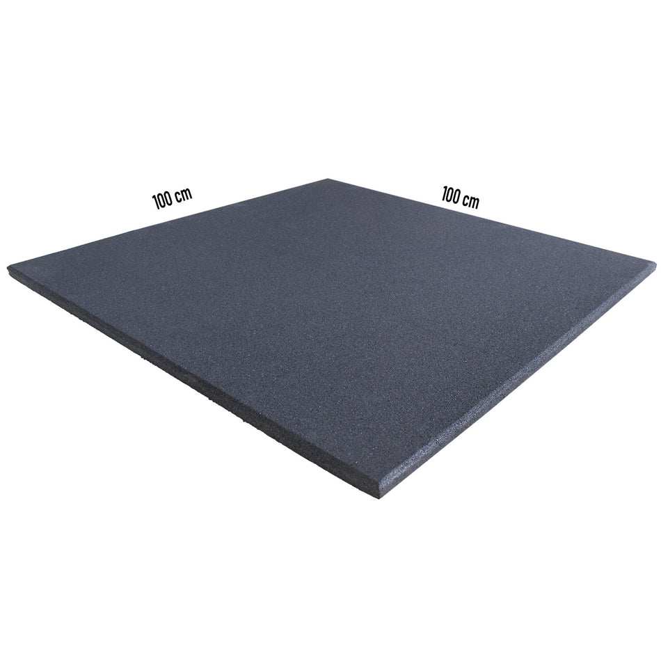 Flatline Pro Grey Rubber Gym Flooring 1m x 1m x 20mm from Cannons UK