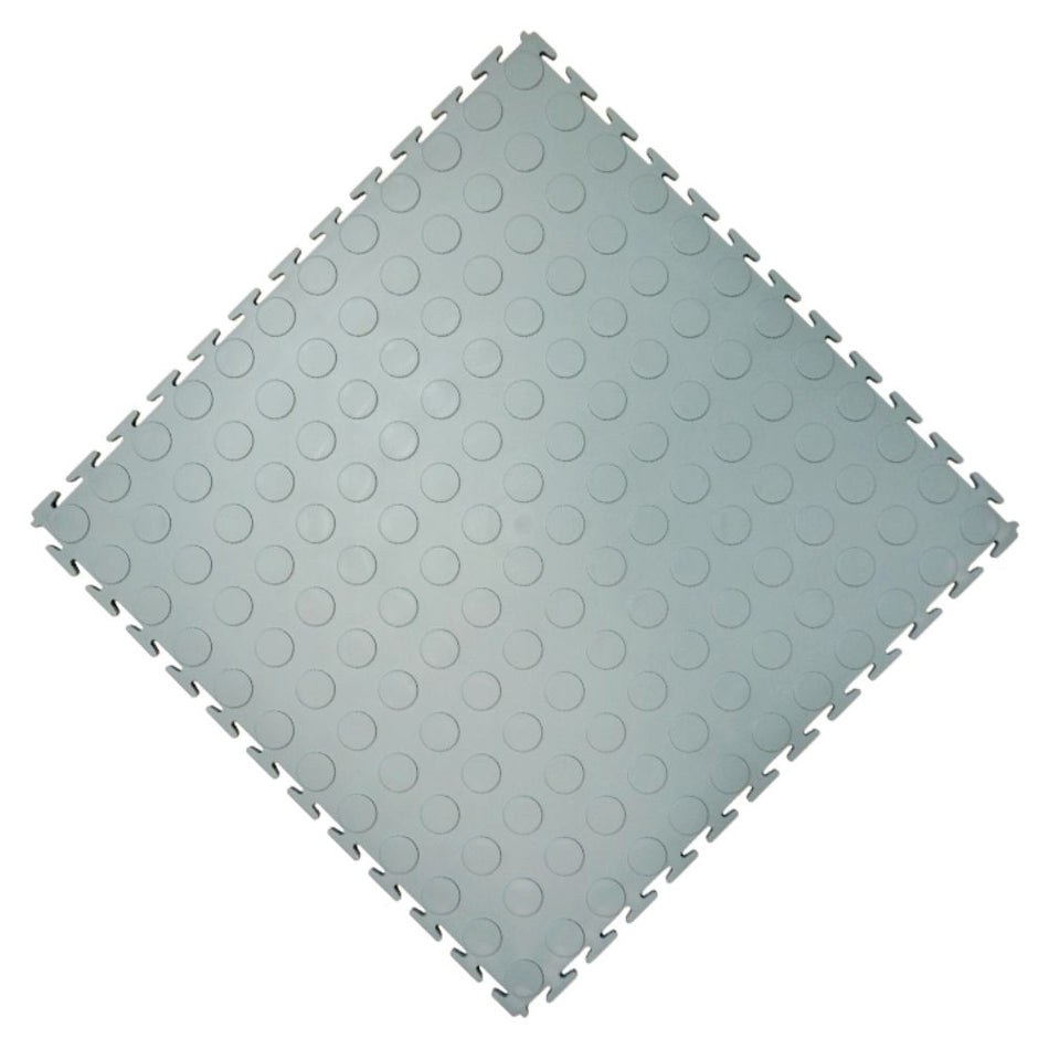 UltraLock™ Solid PVC Coin Garage Tile 6mm | Heavy Duty Interlocking Garage Flooring