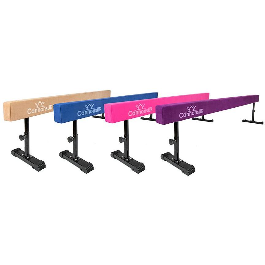 Cannons UK Pink 8ft Solid Gymnastics Beam with Adjusting Legs height between 26cm-44cm. A GRADE BARGAIN CORNER 2076 - Cannons UK