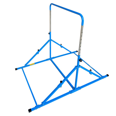 Blue Junior Pro bar folded for compact storage	