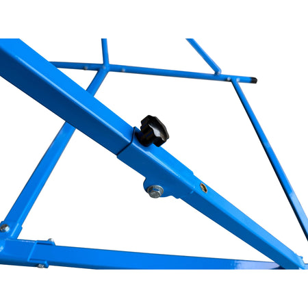 Blue Junior Pro adjustable gymnastics bar – front view	