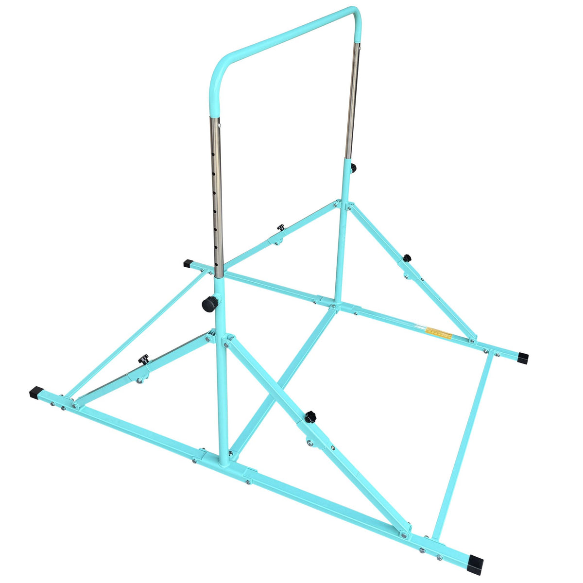 Folded green Junior Pro bar ready for compact storage