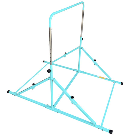 Folded green Junior Pro bar ready for compact storage