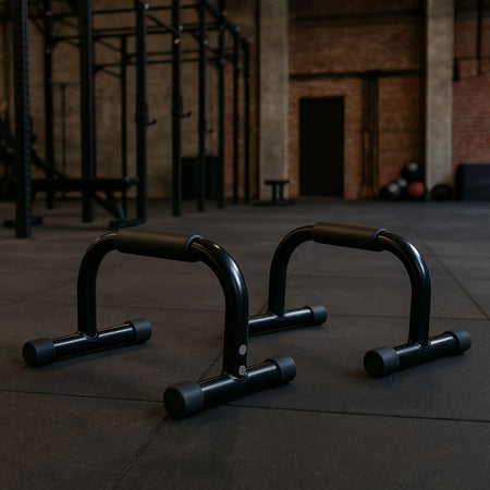 Compact parallel bars ideal for yoga studios and garage gyms – Cannons UK.
