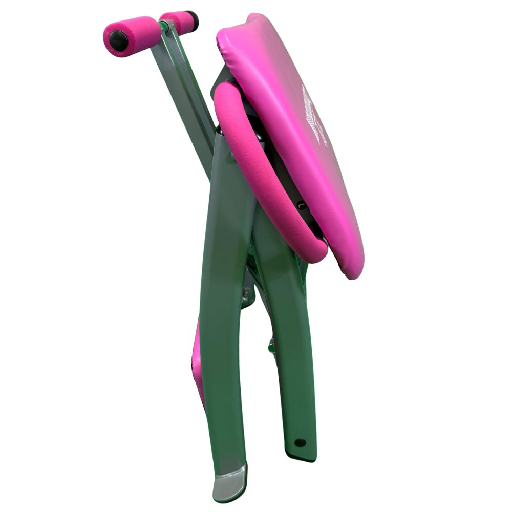 Pink Pilates chair ideal for core strength, balance and flexibility training