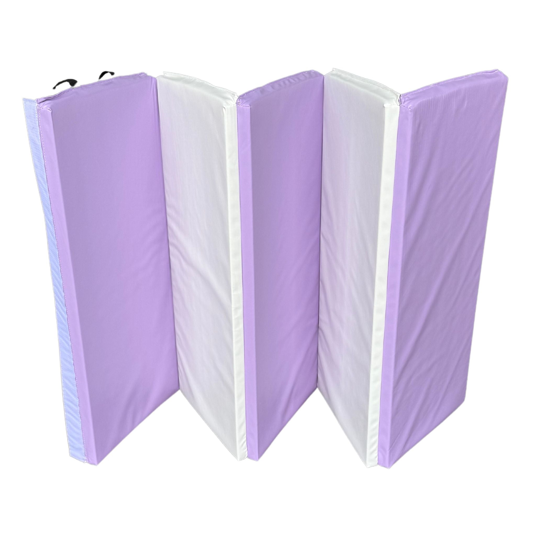 Purple 2-tone mat folded for storage
