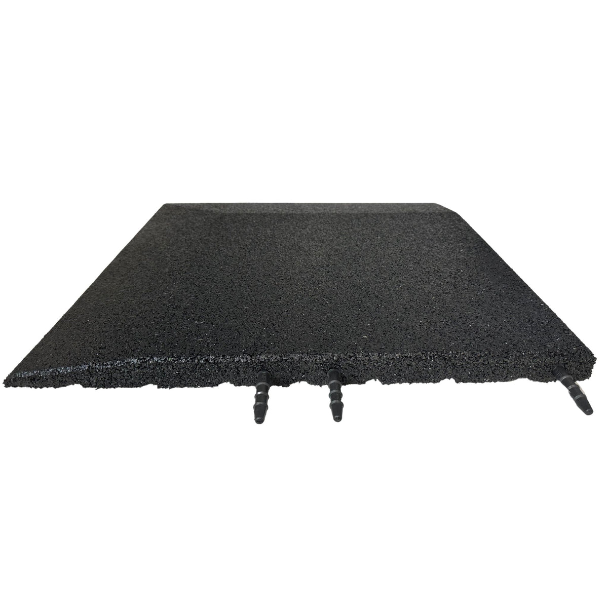 Black rubber ramped corner piece – front view