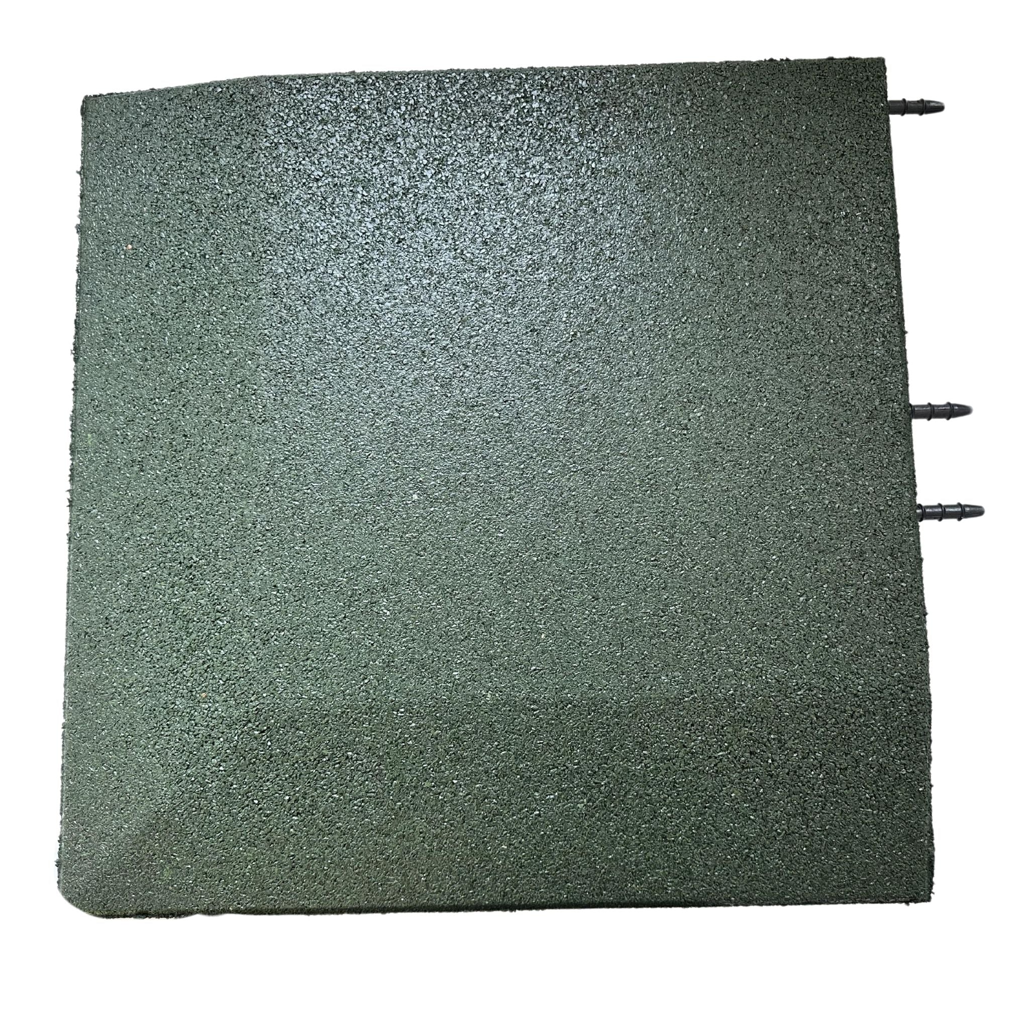 Green rubber ramped corner piece – front view
