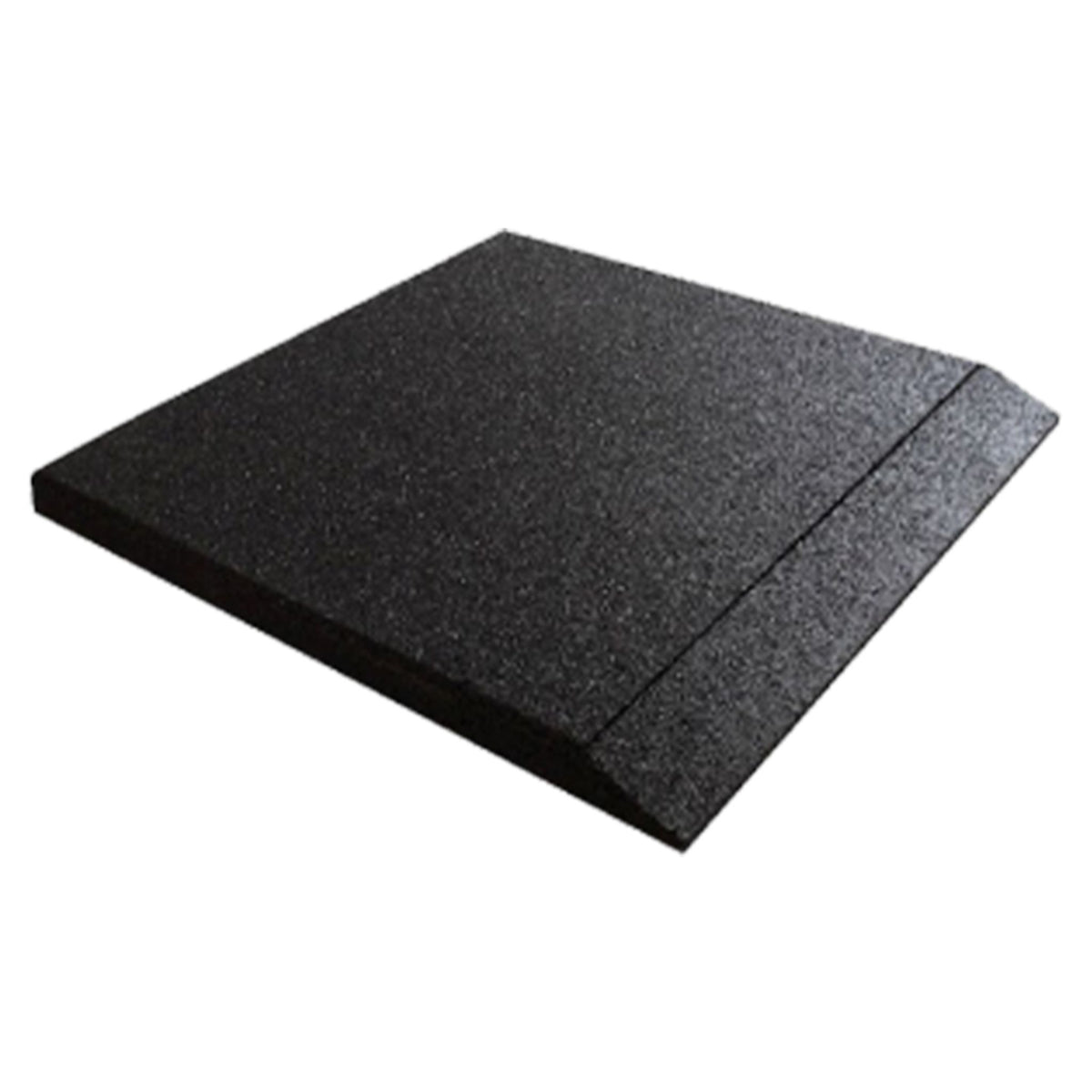 Black rubber ramped edge strip – side view
