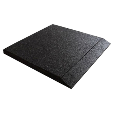 Black rubber ramped edge strip – side view
