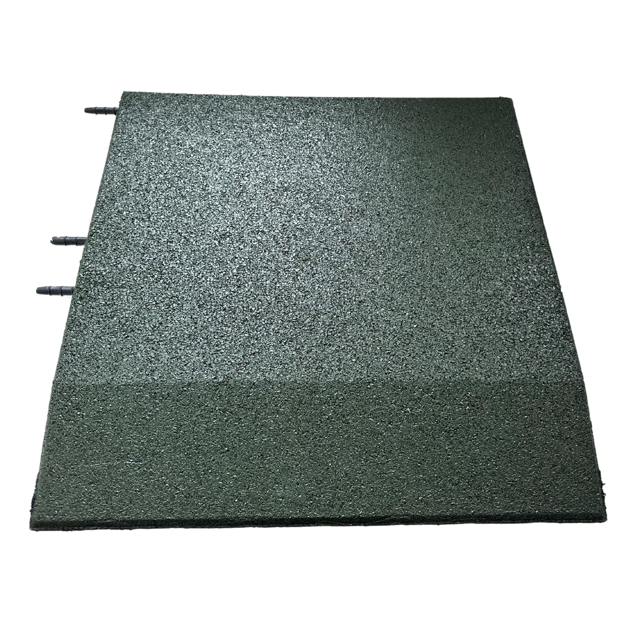 Green rubber ramped edge strip – side view