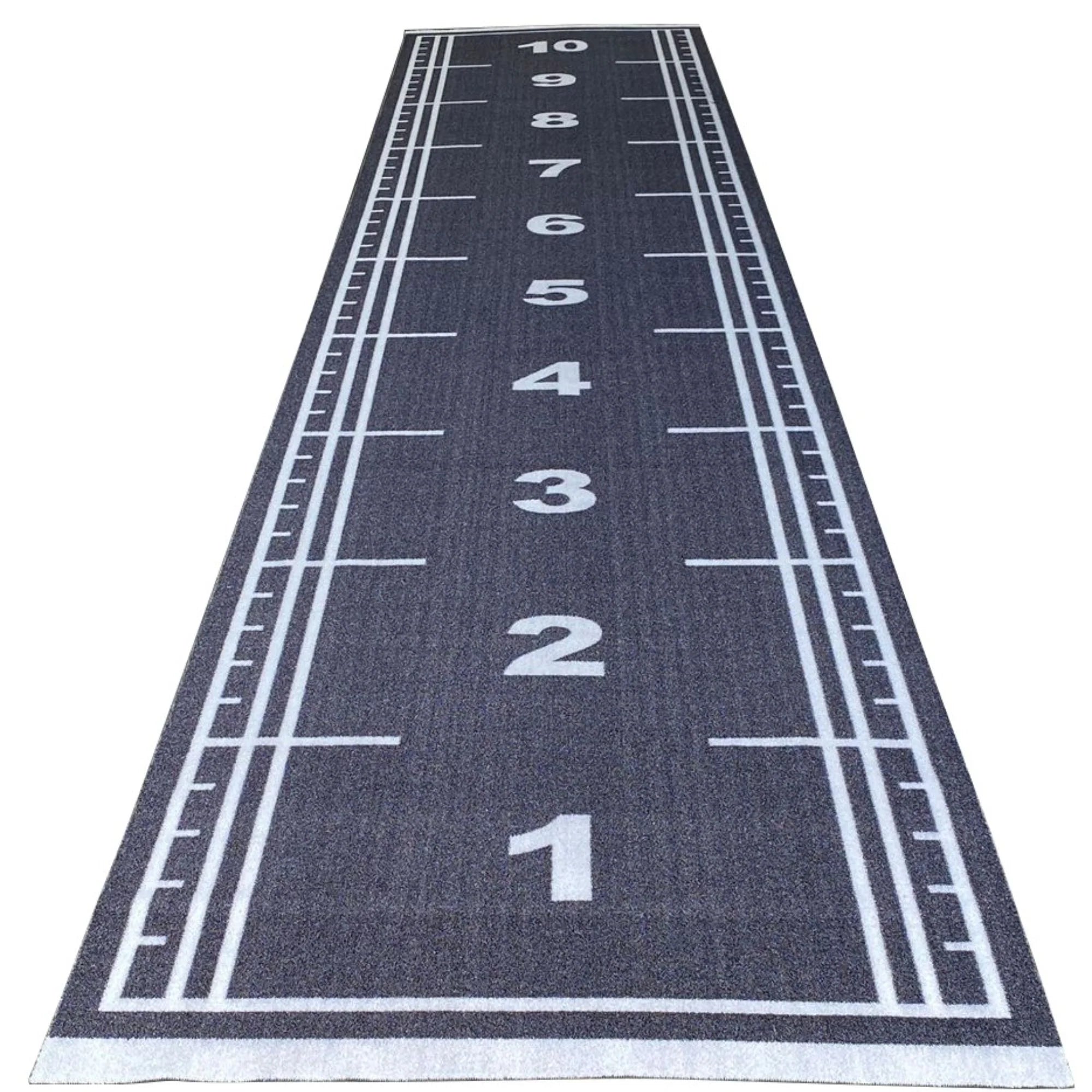 Gym running and sled track 10m x 1m – black version rolled display

