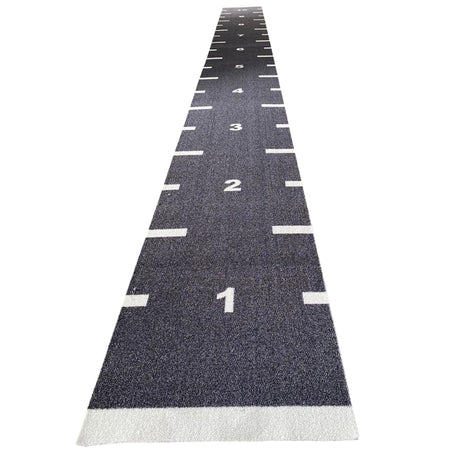 Gym running and sled track 10m x 1m – black version top view
