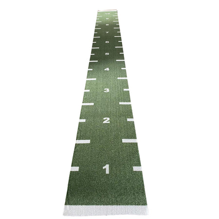 Gym running and sled track 10m x 1m – green version front view
