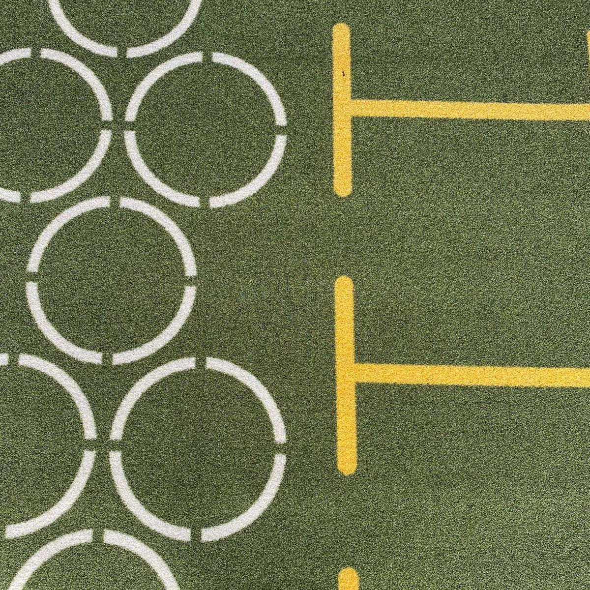 Green astro track close-up showing astro surface  
