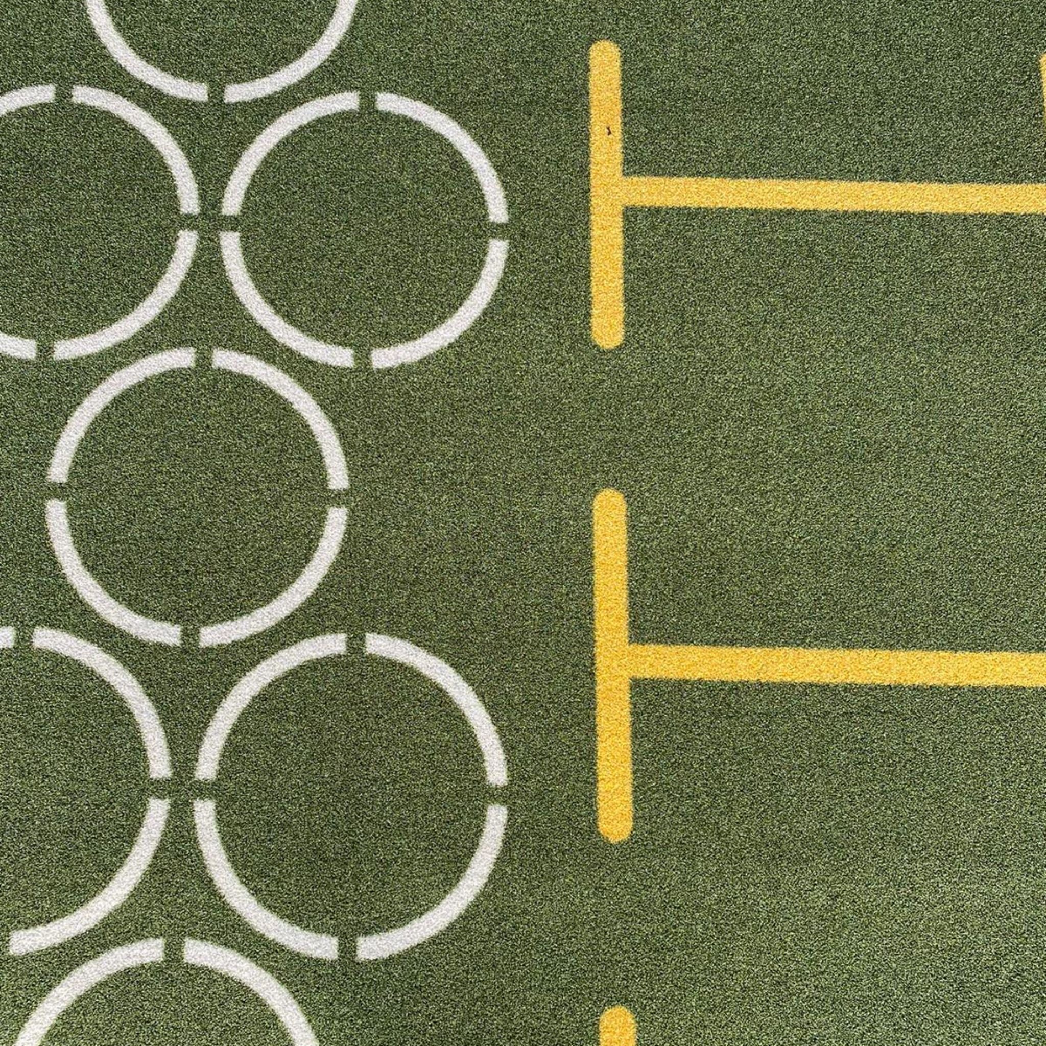 Green astro track close-up showing astro surface  

